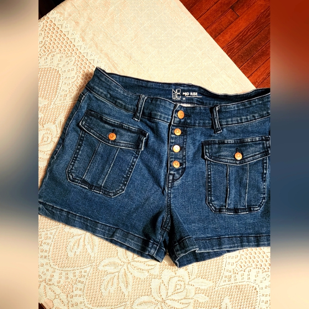 Jean Shorts Button Up Size 11